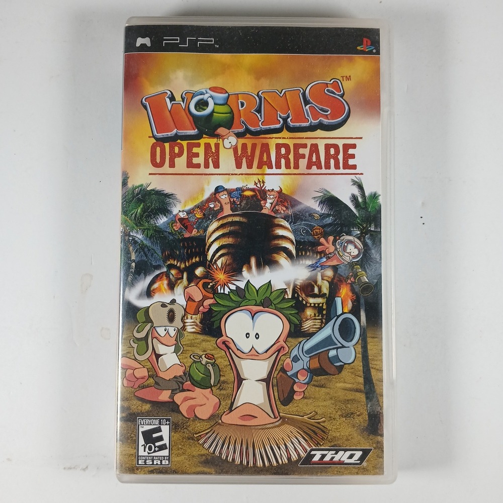Sony Worms Open Warfare PSP Playstation Portable Strategy Game UMD CIB